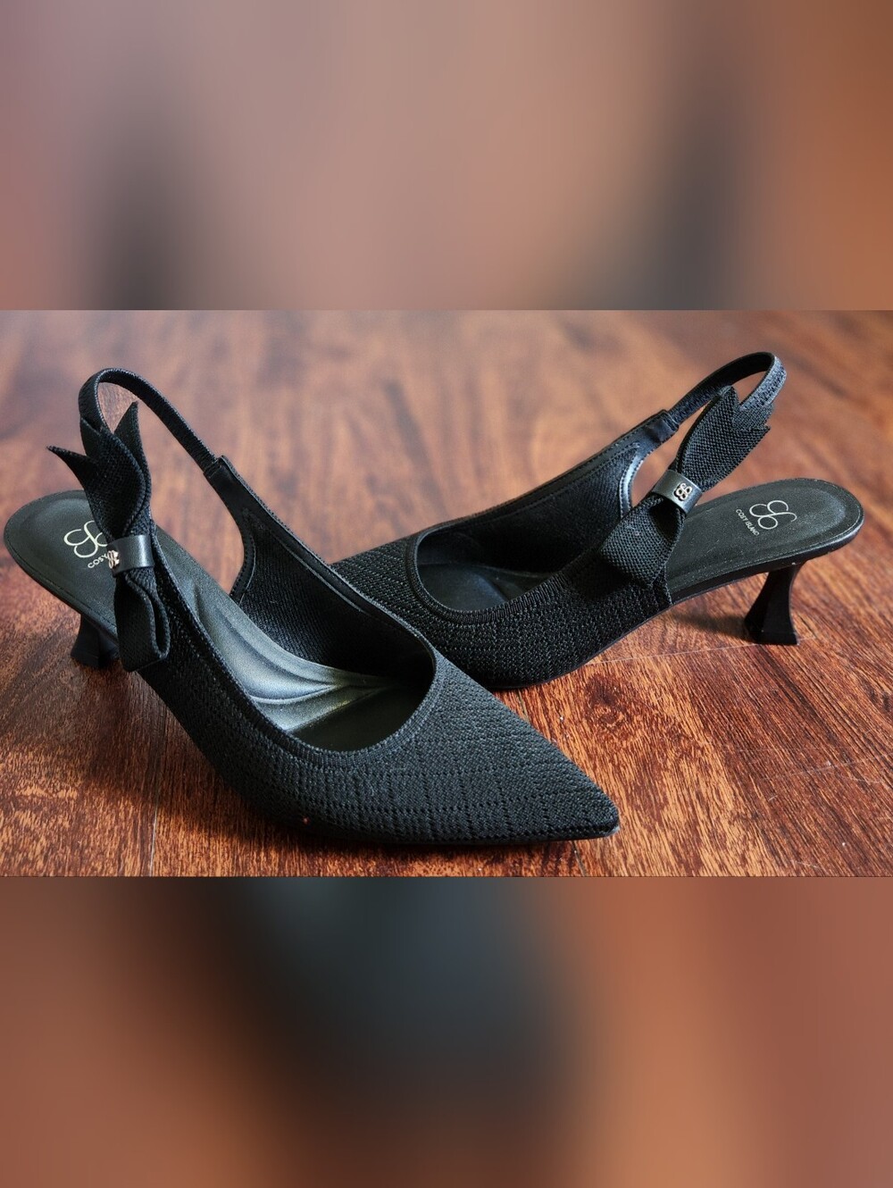 Cosy Island Everlush Bowknot Slingback Kitten Heels